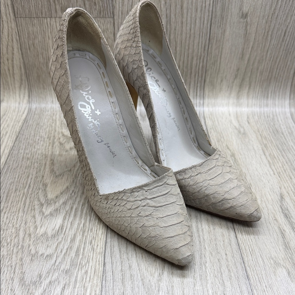 Alice + Olivia Textured Heels